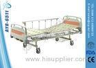 2 Cranks Single ABS Platform Manual Hospital Bed Patient Care Bed For Home Use