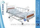 Foldable Three Crank Manual Hospital Bed Clinic Medical Bed For Elderly