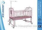 Pink Movable Manual Pediatric Hospital Bed Two functions With Adjustable Back / Leg