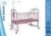 Pink Movable Manual Pediatric Hospital Bed Two functions With Adjustable Back / Leg