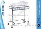 Stainless Steel Pediatric Hospital Bed Baby Cot With Acrylic Bassin