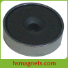 Customized Countersunk Pot Hard Ferrite / Ceramic Magnet