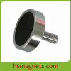 Sintered Pemanent Hard Ferrite Pot Magnet with Threaded Screw