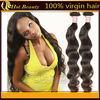 Curly Virgin Brazilian Remy Human Hair Extensions Natural Brown Color