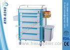 Hospital Medicine Drugs Distribution Trolley With Inner Divided