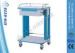 CE Approved Simple Structure ABS Plastic Trolley For Nursing Treatment