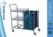 Medical Equipment Stainless Steel Nursing Cart / Hospital Sheet Trolley With Three Shelves