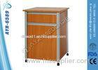 Wooden MDF board hospital bedside cabinet with Aluminum Frame