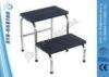 Stainless Steel Hosptial Bed Accessories Double Foot Step For Patients