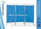 Hospital Bed Accessories 3 Fold Stainless Steel Structure Screen