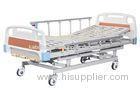 Hand 3 Crank Manual Hospital Beds Medical With 4-Part Bedboard , Crank Manual Bed