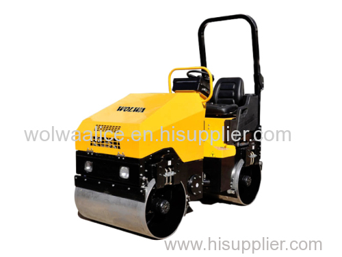 Chinese double drum driving road roller 1700kg