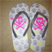 Heat transfer printing of beach slippers