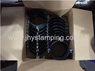 Split clamp for suspension duct