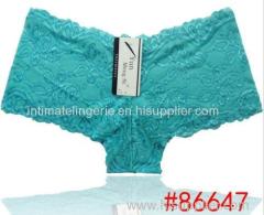 2014 new pretty lace boxer short Sheer lace hipster hot knickers sexy women underwear stretch lady panties