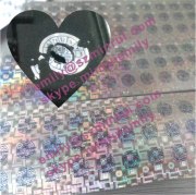 Custom Hologram Destructible Tamper Evident Warranty Stickers Printed Holographic Fragile Warranty Labels