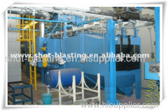 Catenary hanging chain shot blasting machine