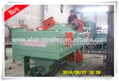 Roller conveyor type shot blasting machine for steel profile