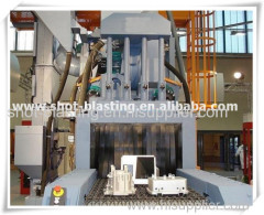 Wire mesh type shot blasting machine