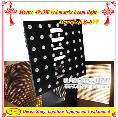 49x3w DMX professional LED stage light beam matrix light