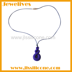 fashion silicone rubber necklace for women