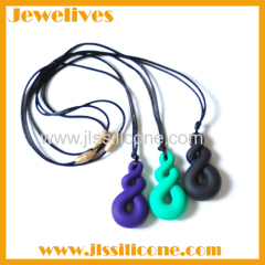 fashion silicone rubber necklace for women