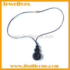 fashion silicone rubber necklace for women