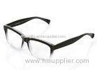 Black And Clear Polycarbonate Plastic Eyeglass Frames , Big Square OEM Custom