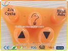 Waterproof Orange Epoxy Silicone Rubber Keypad Custom / Laser Etched Silicone Keypad