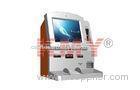Smart Electronic Desktop With Metal Keyboard Interactive Information Kiosk For Payment