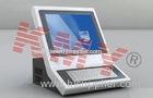 17'' Diagonal Signage Desktop Interactive Information Kiosk With Metal Keyboard