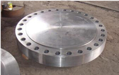 Titanium alloy flange and forging