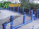 Customized Large Blue Inflatable Paintball Bunkers Arena with Net For Paintball Games