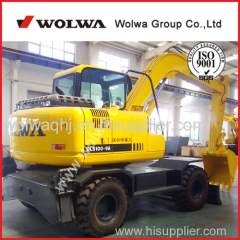 China 10 ton mini wheel digger hydraulic pumps Wolwa
