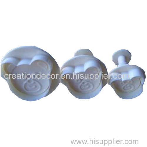 Cake decoration fondant plunger cutter