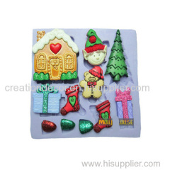 Holiday Sugar craft cake decorating tool silicone mold