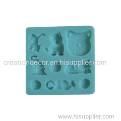 Silicone cake decoration silicone mould