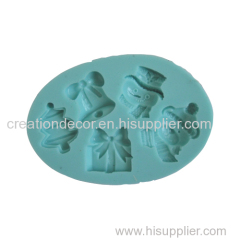 Silicone cake decoration silicone mould