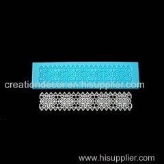 Silicone lace mat for cake decoration