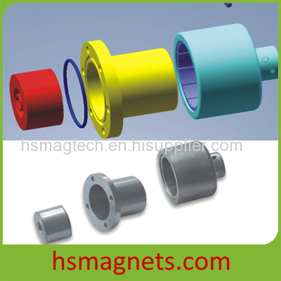 Magnetic coupling for permanent magnet motor