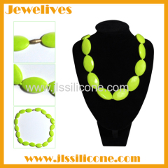 suitable for mama and baby silicone teething necklace