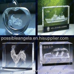 POSSIBLE air cooling good engraving crystal 3d effect machine