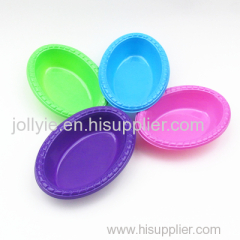 colorful oval shpe bowls