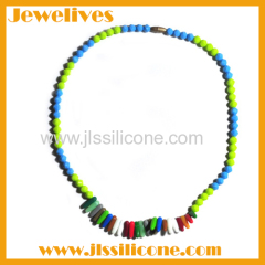 Party jewelry silicone beads necklace