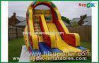 Custom Yellow Oxford Cloth Inflatable Bouncer Slide For Playing Center