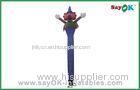 Single Leg Clown Type Inflatable Air Dancer , Blow Up Dancing Man