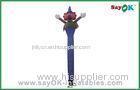 Single Leg Clown Type Inflatable Air Dancer , Blow Up Dancing Man