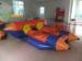 4 Person Colourful PVC Inflatable Boat With 2 Seats For Seaside Water Park