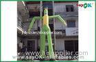 Green Dancing Man Balloon Inflatable Wacky Tube Man For Advertisement