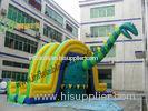 Combo Dinosaurs Jumping Inflatable Bouncy Slide With 2.5cm Joint Part